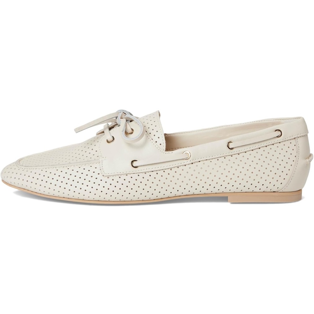 Cream Perforated Loafers Dolce Vita
